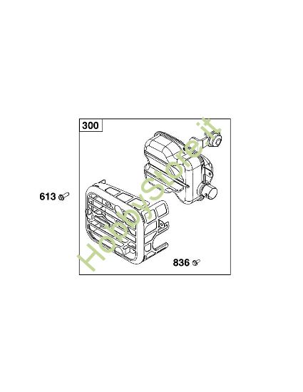 I - GRUPPO GAS DI SCARICO B&S - 09 €¦ 093J02-0079-H5 brand Stihl